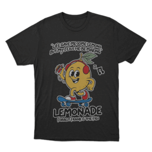 Lemon Skate T Shirt Black